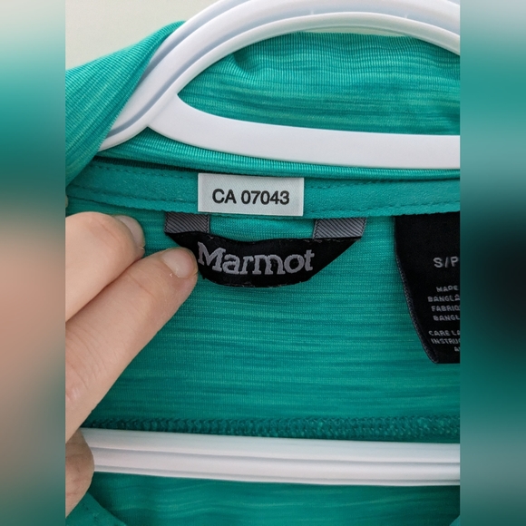 Marmot Zip Up Outdoor Light Jacket Teal Blue Color Size S - Picture 2 of 7